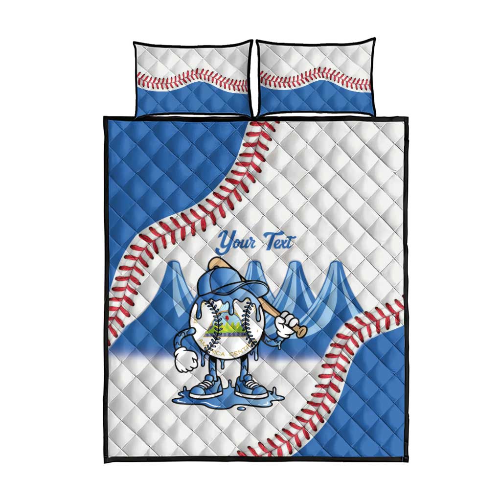 Nicaragua 2026 Baseball Quilt Bed Set Go Champions Drip Style