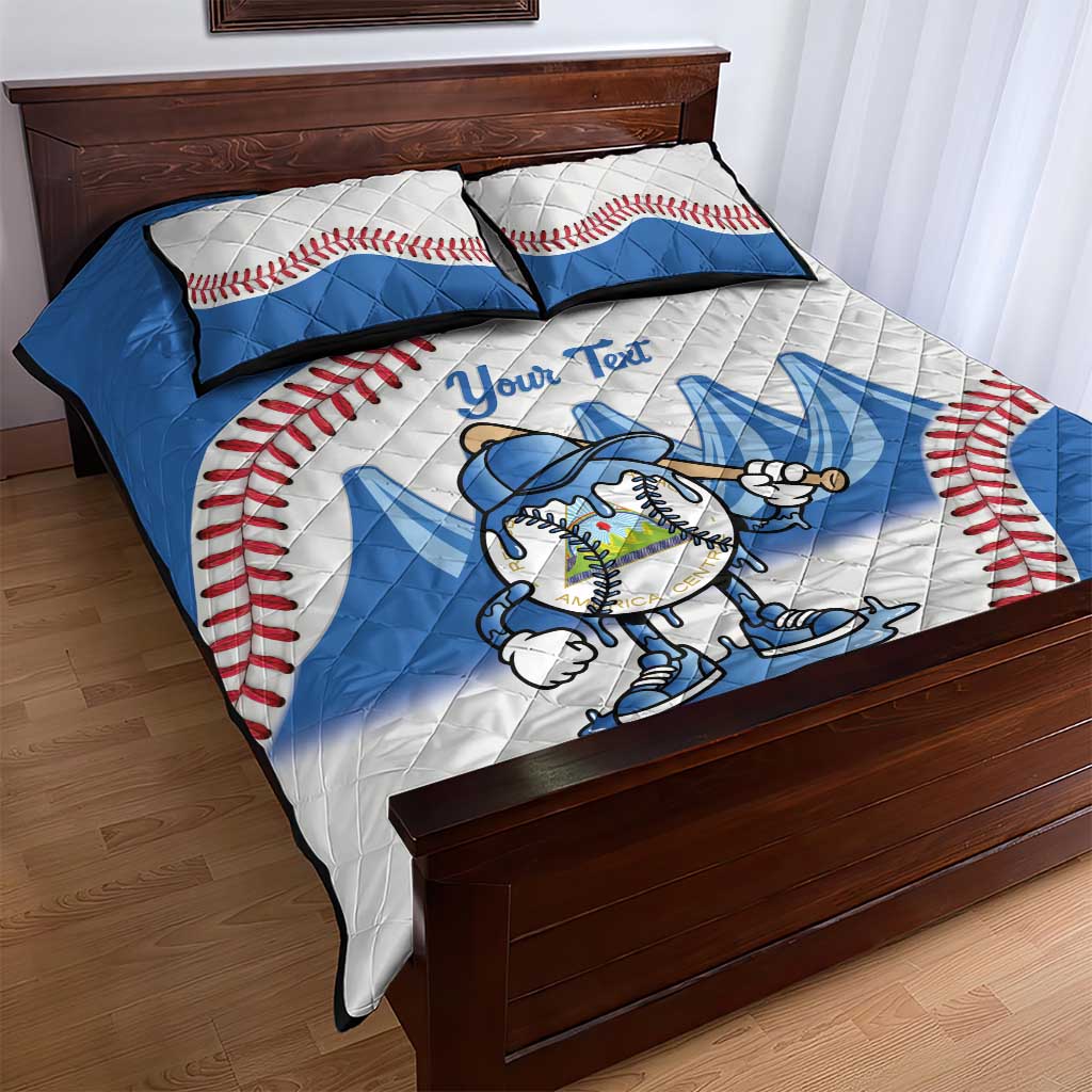 Nicaragua 2026 Baseball Quilt Bed Set Go Champions Drip Style