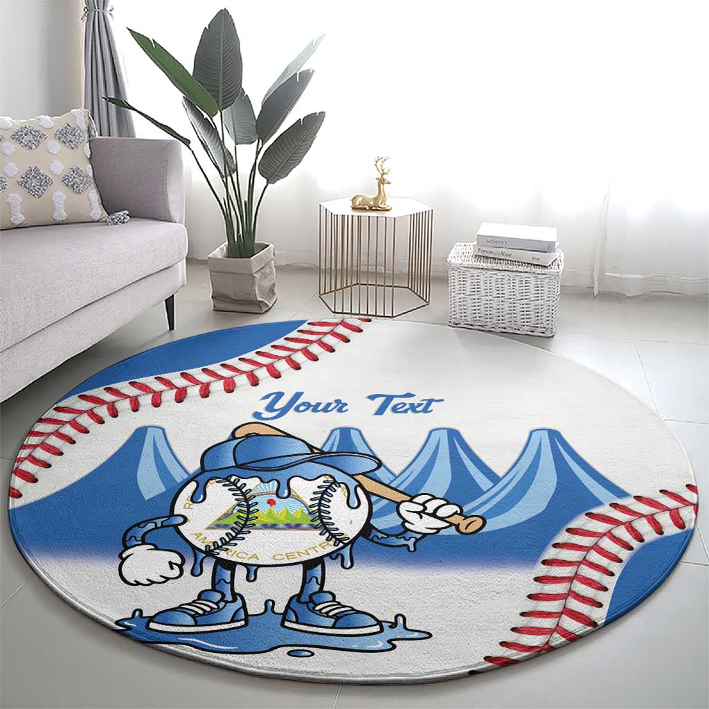 Nicaragua 2026 Baseball Round Carpet Go Champions Drip Style