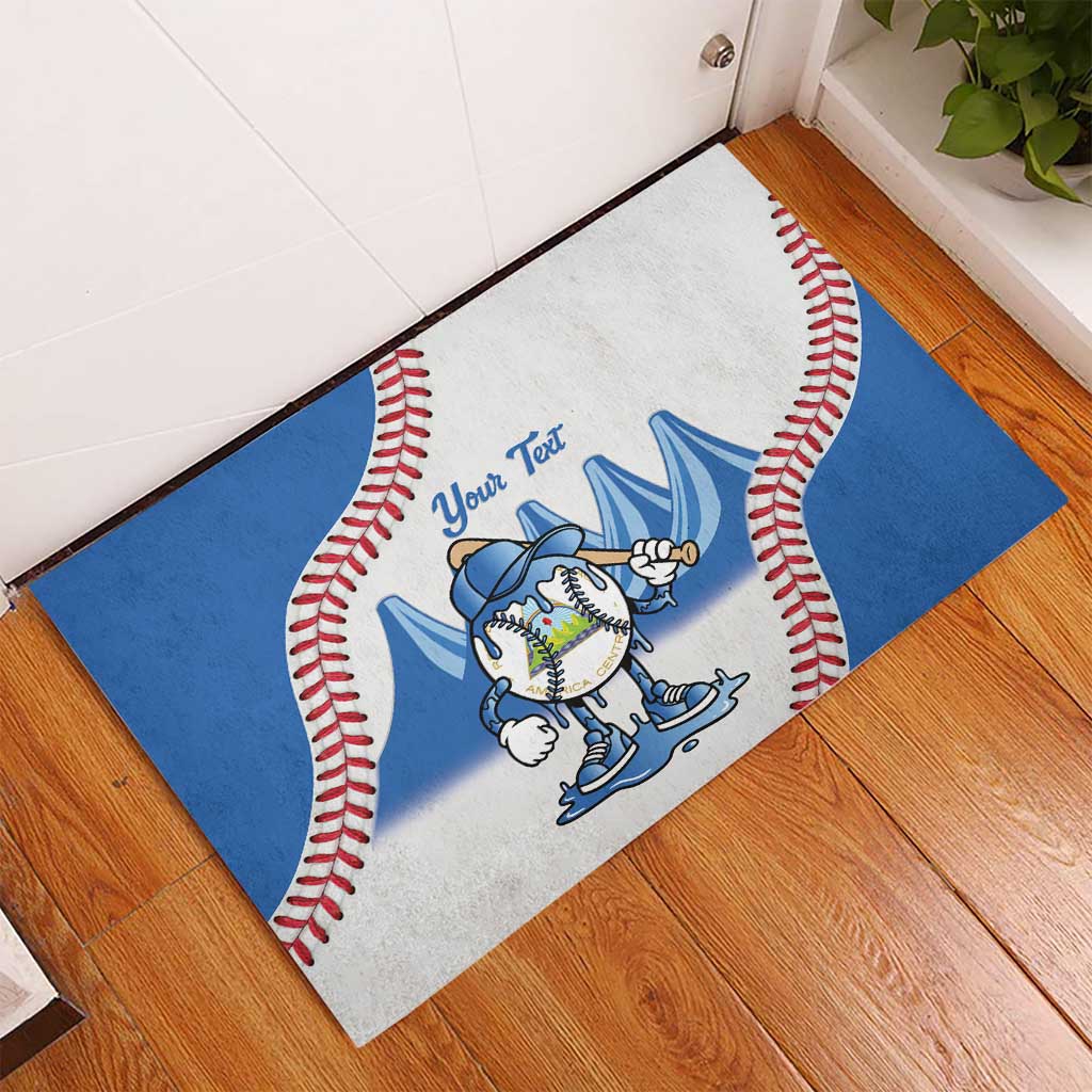 Nicaragua 2026 Baseball Rubber Doormat Go Champions Drip Style