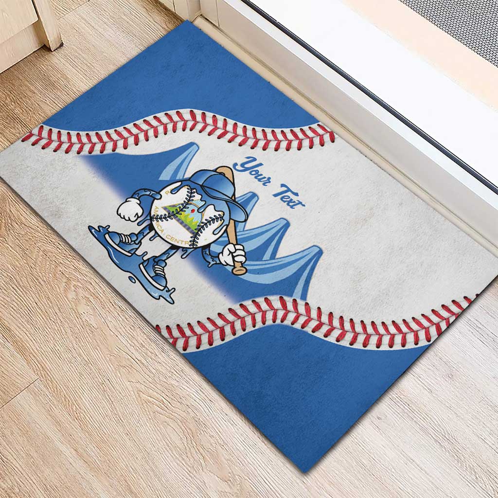 Nicaragua 2026 Baseball Rubber Doormat Go Champions Drip Style