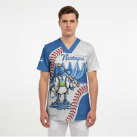 Nicaragua 2026 Baseball Personalized Scrub Top Go Champions Drip Style