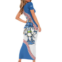 Nicaragua 2026 Baseball Personalized Short Sleeve Bodycon Dress Go Champions Drip Style