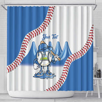 Nicaragua 2026 Baseball Shower Curtain Go Champions Drip Style