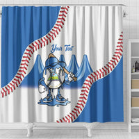 Nicaragua 2026 Baseball Shower Curtain Go Champions Drip Style