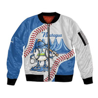 Nicaragua 2026 Baseball Personalized Sleeve Zip Bomber Jacket Go Champions Drip Style