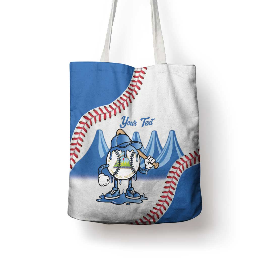 Nicaragua 2026 Baseball Tote Bag Go Champions Drip Style