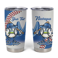 Nicaragua 2026 Baseball Personalized Tumbler Cup Go Champions Drip Style