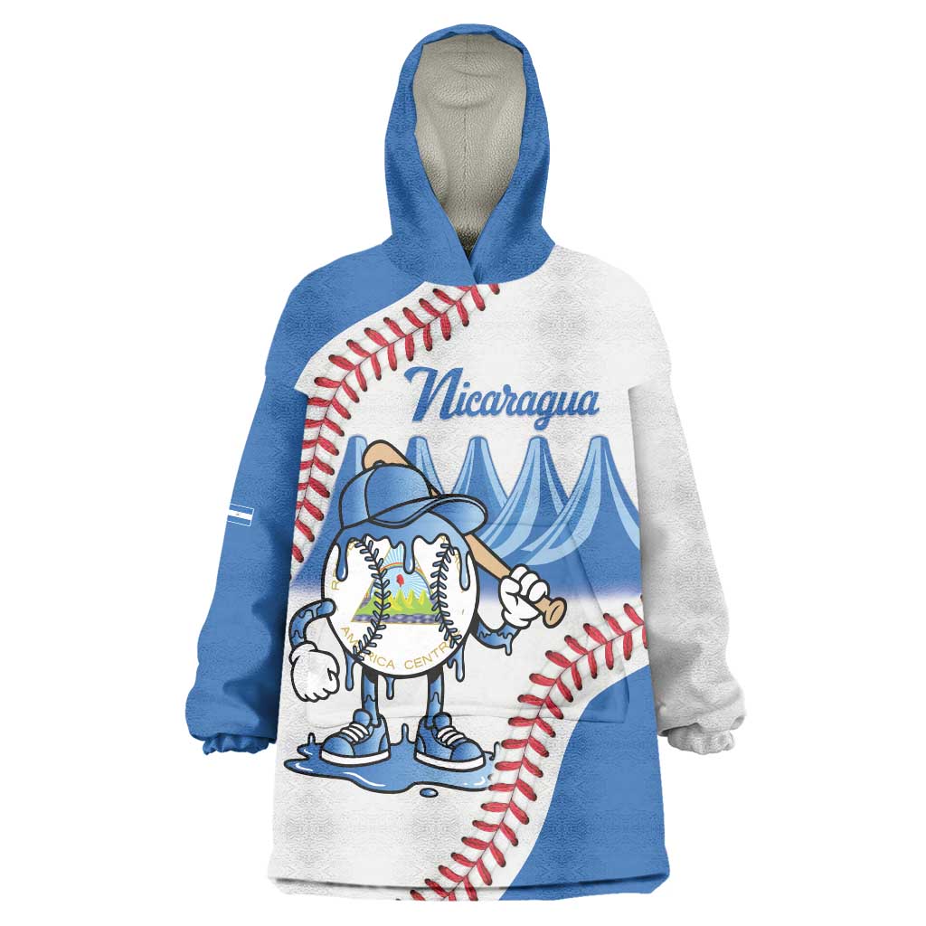 Nicaragua 2026 Baseball Personalized Wearable Blanket Hoodie Go Champions Drip Style