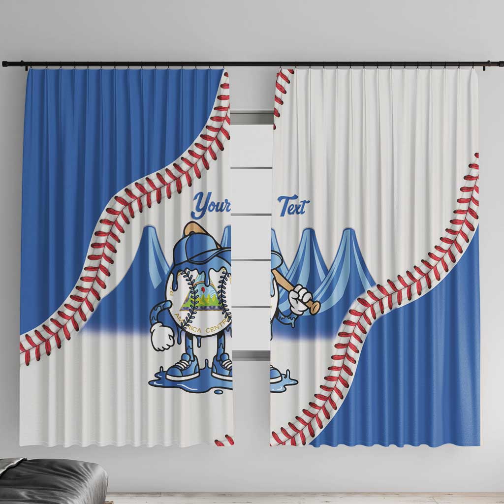 Nicaragua 2026 Baseball Window Curtain Go Champions Drip Style