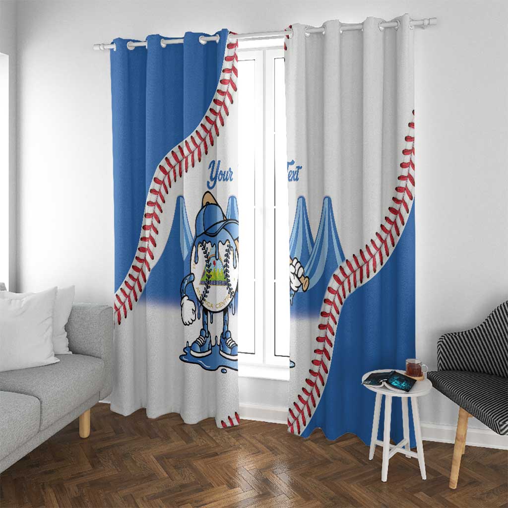 Nicaragua 2026 Baseball Window Curtain Go Champions Drip Style