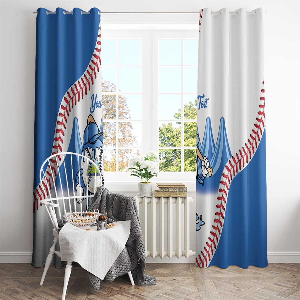 Nicaragua 2026 Baseball Window Curtain Go Champions Drip Style