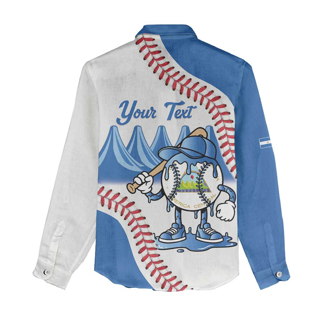 Nicaragua 2026 Baseball Personalized Women Casual Shirt Go Champions Drip Style