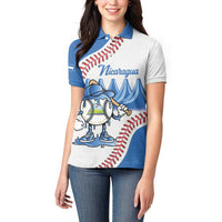 Nicaragua 2026 Baseball Personalized Women Polo Shirt Go Champions Drip Style