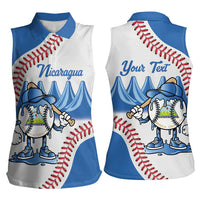 Nicaragua 2026 Baseball Personalized Women Sleeveless Polo Shirt Go Champions Drip Style