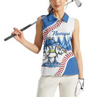 Nicaragua 2026 Baseball Personalized Women Sleeveless Polo Shirt Go Champions Drip Style