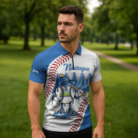 Nicaragua 2026 Baseball Personalized Zipper Polo Shirt Go Champions Drip Style