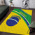 Custom Brazil Football Area Rug Vamos Canarinho