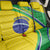 Custom Brazil Football Back Car Seat Cover Vamos Canarinho