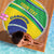 Custom Brazil Football Beach Blanket Vamos Canarinho