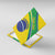 Custom Brazil Football Canvas Wall Art Vamos Canarinho