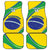 Custom Brazil Football Car Mats Vamos Canarinho