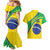 Custom Brazil Football Couples Matching Mermaid Dress and Hawaiian Shirt Vamos Canarinho