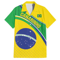 Custom Brazil Football Family Matching Long Sleeve Bodycon Dress and Hawaiian Shirt Vamos Canarinho