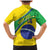 Custom Brazil Football Family Matching Mermaid Dress and Hawaiian Shirt Vamos Canarinho