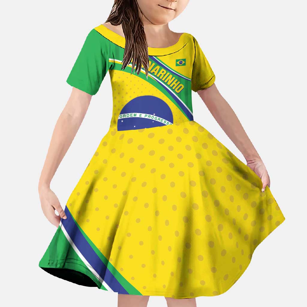 Custom Brazil Football Family Matching Mermaid Dress and Hawaiian Shirt Vamos Canarinho