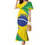 Custom Brazil Football Family Matching Mermaid Dress and Hawaiian Shirt Vamos Canarinho