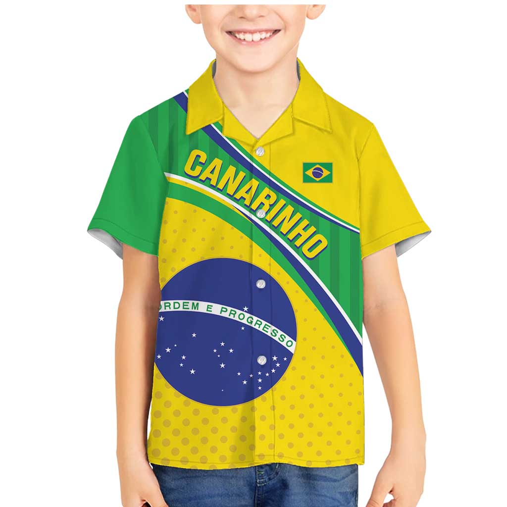 Custom Brazil Football Family Matching Mermaid Dress and Hawaiian Shirt Vamos Canarinho