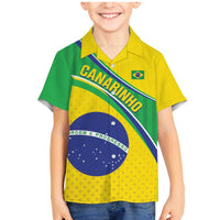 Custom Brazil Football Family Matching Mermaid Dress and Hawaiian Shirt Vamos Canarinho