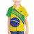 Custom Brazil Football Family Matching Mermaid Dress and Hawaiian Shirt Vamos Canarinho