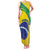 Custom Brazil Football Family Matching Tank Maxi Dress and Hawaiian Shirt Vamos Canarinho