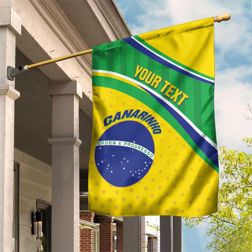 Custom Brazil Football Garden Flag Vamos Canarinho