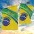 Custom Brazil Football Garden Flag Vamos Canarinho