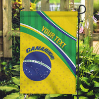 Custom Brazil Football Garden Flag Vamos Canarinho