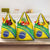 Custom Brazil Football Grocery Bag Vamos Canarinho