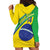 Custom Brazil Football Hoodie Dress Vamos Canarinho