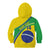 Custom Brazil Football Kid Hoodie Vamos Canarinho