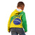 Custom Brazil Football Kid Hoodie Vamos Canarinho