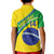 Custom Brazil Football Kid Polo Shirt Vamos Canarinho