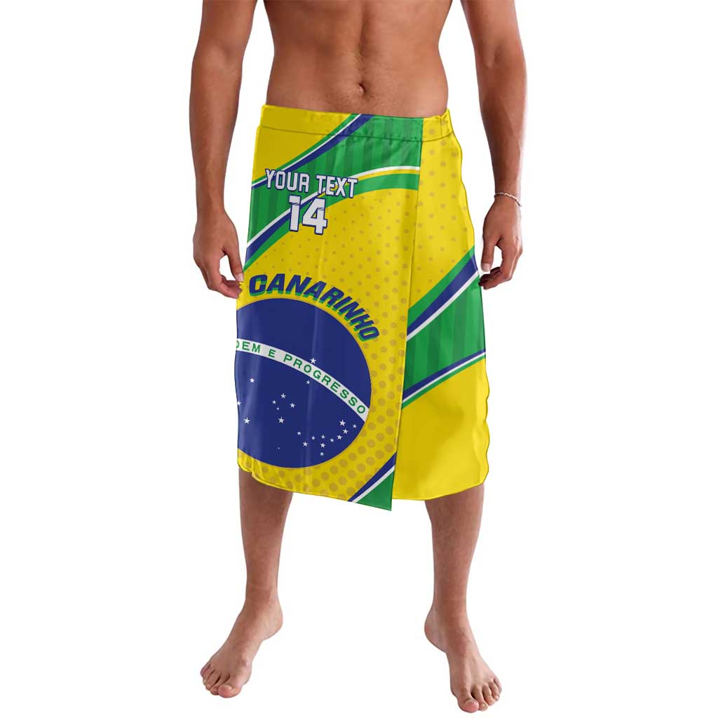 Custom Brazil Football Lavalava Vamos Canarinho