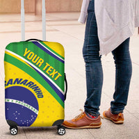 Custom Brazil Football Luggage Cover Vamos Canarinho