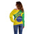 Custom Brazil Football Off Shoulder Sweater Vamos Canarinho