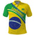 Custom Brazil Football Polo Shirt Vamos Canarinho