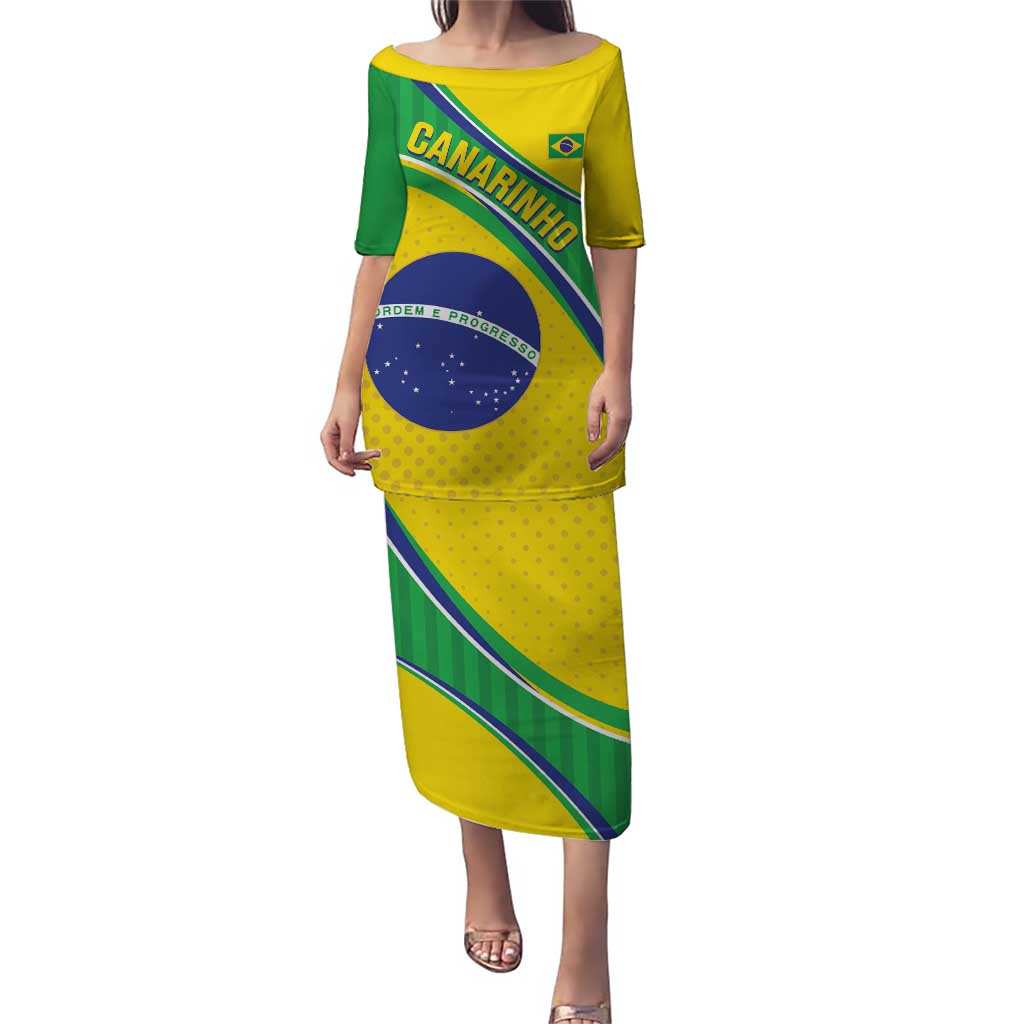 Custom Brazil Football Puletasi Vamos Canarinho