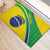 Custom Brazil Football Rubber Doormat Vamos Canarinho