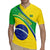 Custom Brazil Football Rugby Jersey Vamos Canarinho